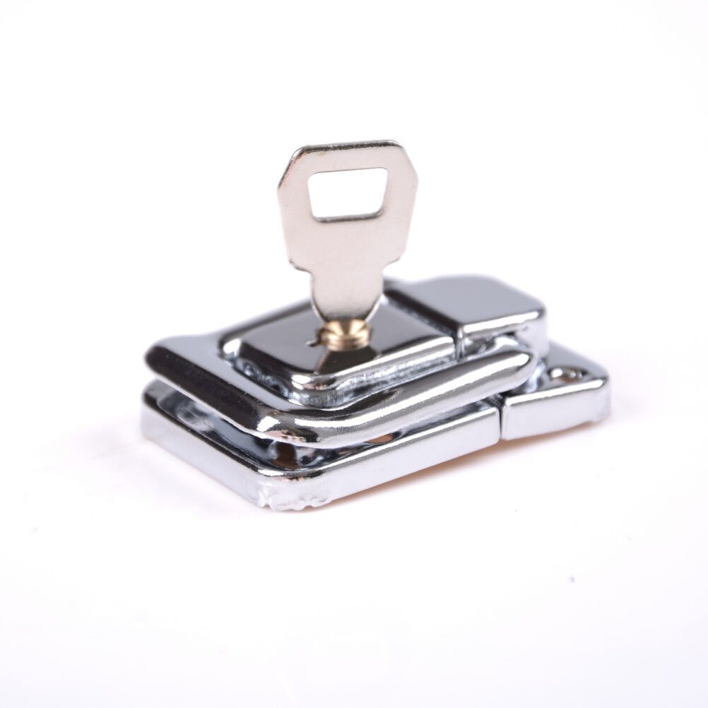 J402 Cabinet Box Square Lock With Key Spring Latch Catch Toggle Locks Hasp.l8