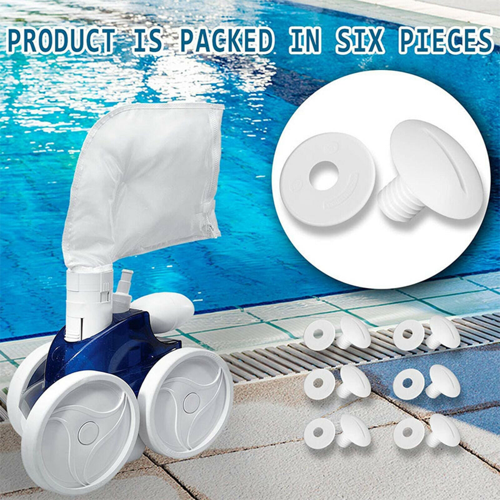 6 Set Wheel Screws Kit No. C55 C-55 for Polaris 180 280 Pool Cleaner Parts
