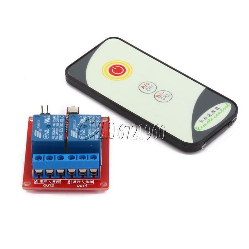 12V 2 Channel 2CH IR LED Relay Driver Module Infrared Remote Control + Receiver