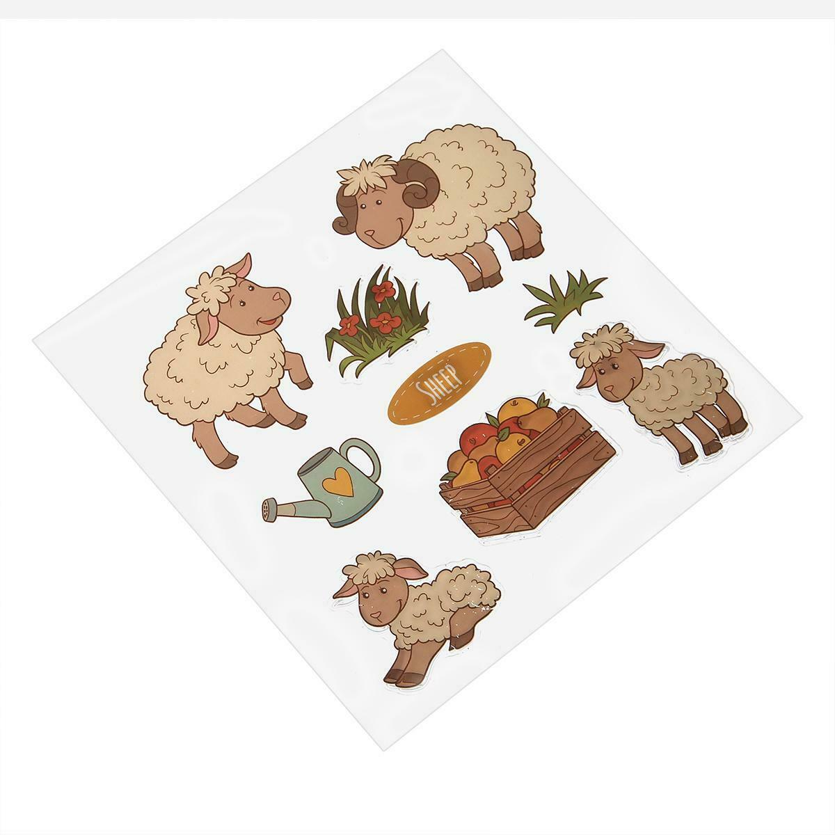 Sheep Silicone Stamp+Metal Cutting Dies Stencil Scrapbook Album Decor Craft