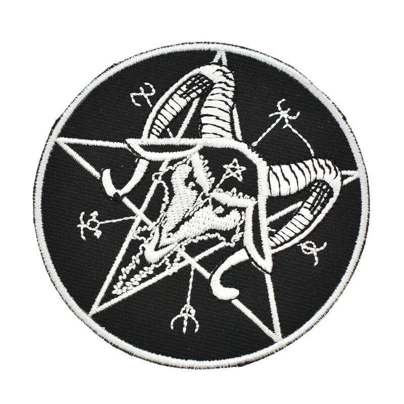 Fashion Satan Pentagram Iron On Patch Fabric Sewing DIY Craft Accessory 1 Pc