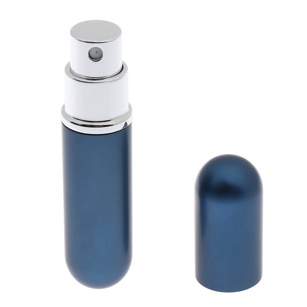 2pcs Aluminium 6ml Travel Refillable Perfume Atomizer Pump Spray Empty Bottles