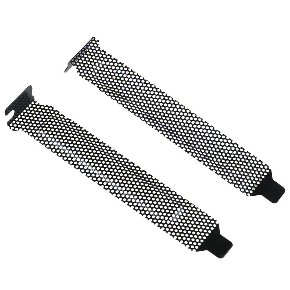 10Pcs New black PCI slot cover dust filter blanking plate hard st BR