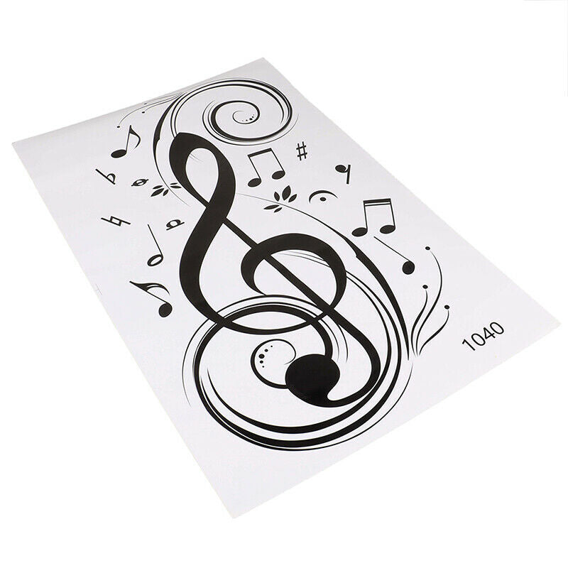 Music Wall Stickers DIY Musical Note Home Decor Wall Decals Kids Room Home  BDA