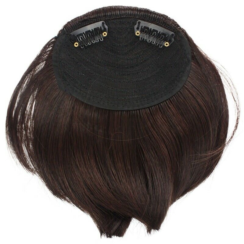 Straight Bangs Smooth Extensions Fe Wig (Dark Brown) P7P8