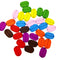 200 Pieces Hand-colored Label Shaped Wooden Buttons Labels