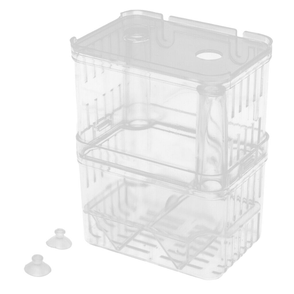 Clear Plastic   Hatchery Isolation Box   Tank Aquarium Incubator Box