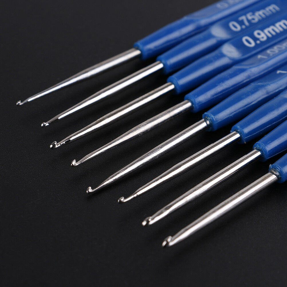 8pcs Crochet Hooks Stitches Knitting Needles Handicraft Crochet Set Weave Too Tt