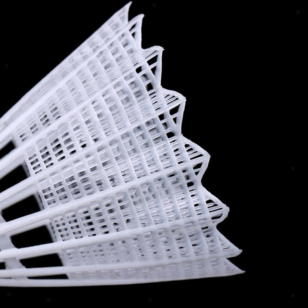 6 Pcs Nylon Badminton Shuttlecocks Balls Sports - Quick Bounce White