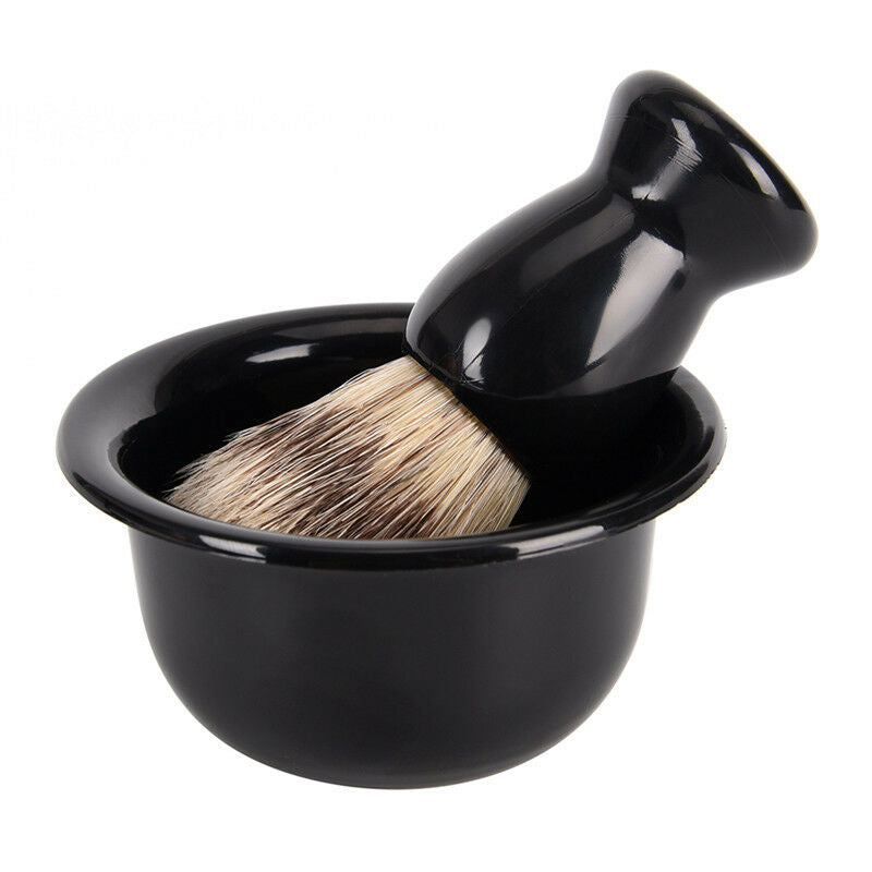 3 In 1 Shaving Soap Bowl +Shaving Brush+ Shaving Stand Men Beard Cleaning ToBDA