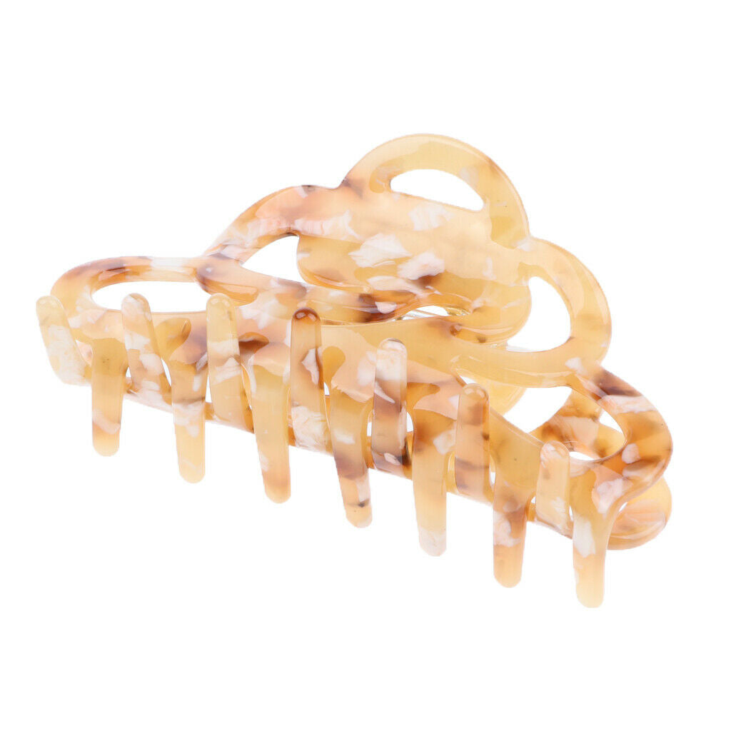 Claw Clip for Hair  of Shells Holding Clip Clamp for Woman Girl Lady - Beige, as