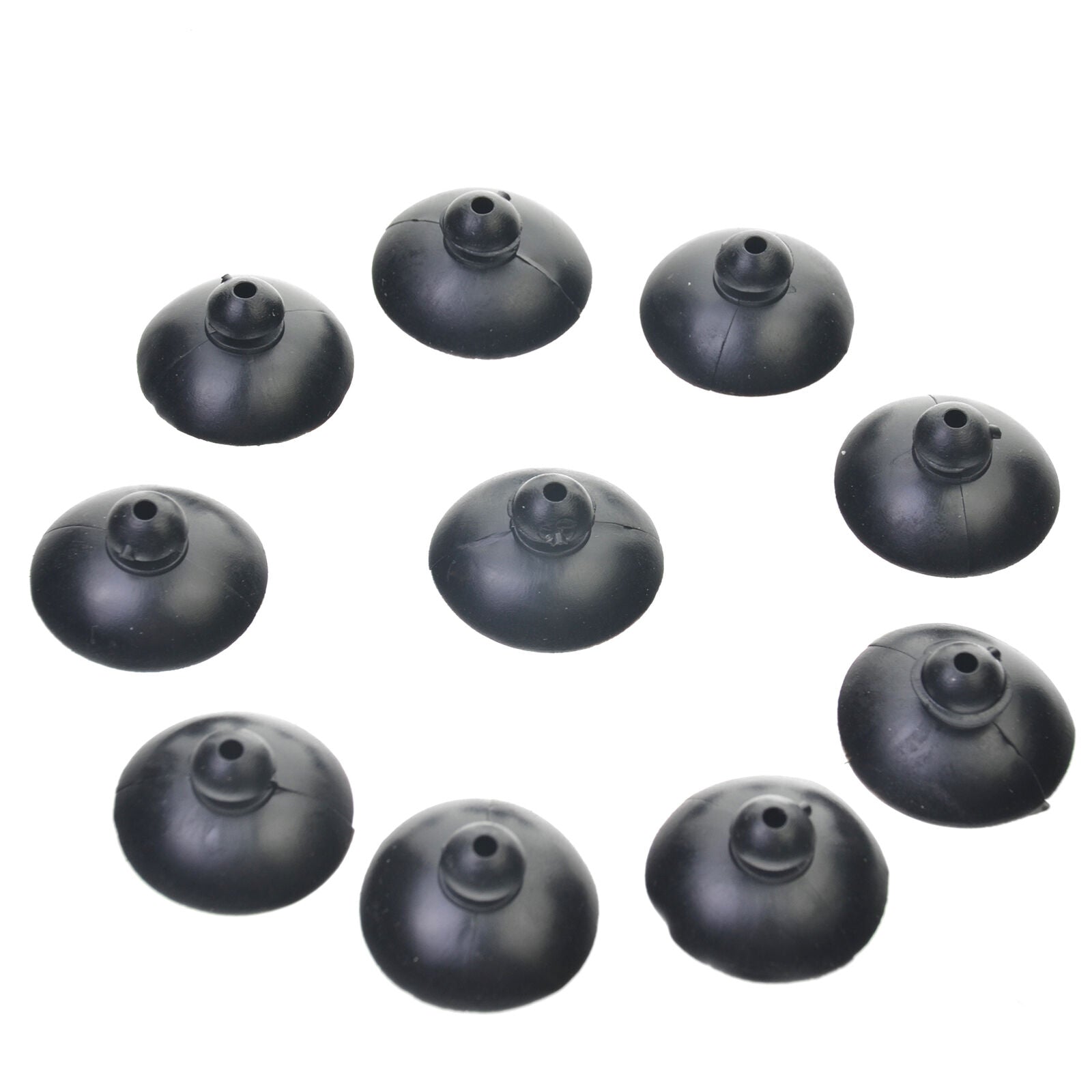10pcs Black Silicone Suction Cups Suckers Clips For Aquarium Fish Tank Pump