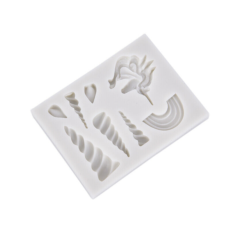 unicorns cloud horn ears silicone molds Decorating Cupcake Gumpaste fonda.l8