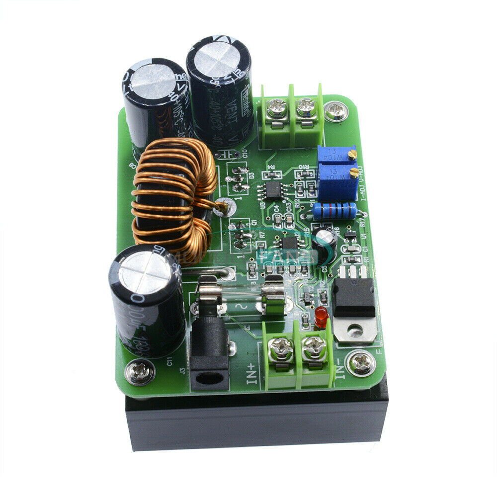 DC-DC 10-60V to 12-80V 600W Boost Converter Step-up Module Power Supply 15A