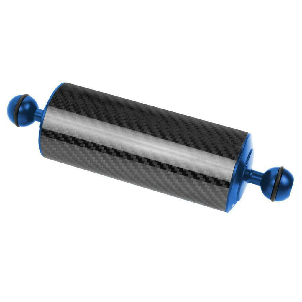 Blue D60mm Dual-Ball Floating Arm Underwater Camera Bracket Universal 8in