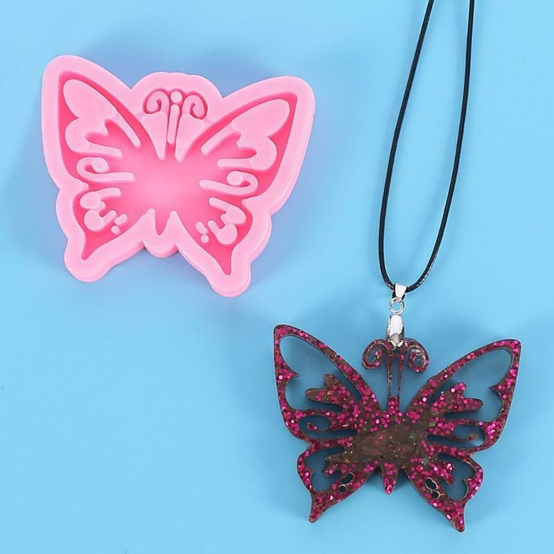 Hollow Butterfly Keychain Mold Epoxy Crystal Silicone Mold Customized Mold