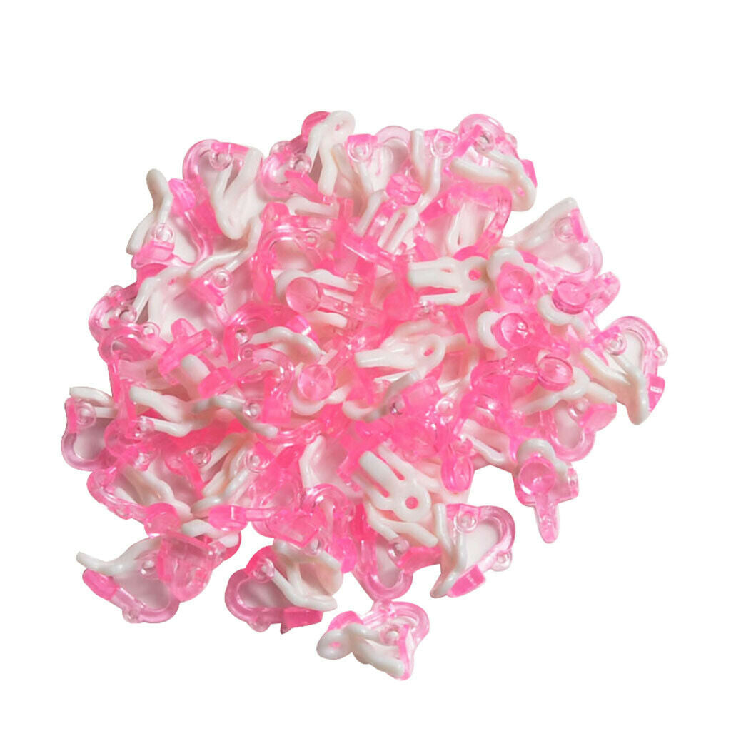 100 Pieces Ear Clips Base Ear Hanging No Piercing Earring Base for Children