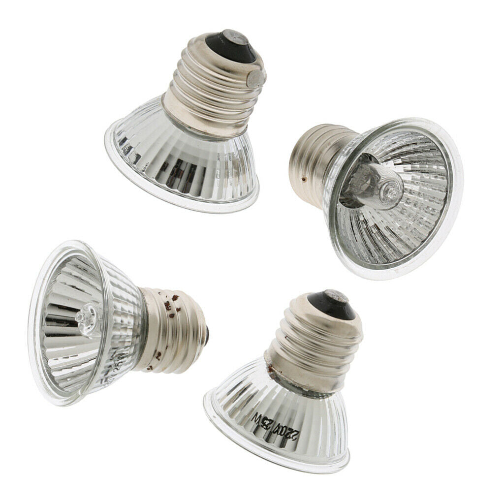 4Pieces Pet Breeding Heating Bulb Lamp Reptiles Pet Reptile Pet Brooder Lamp