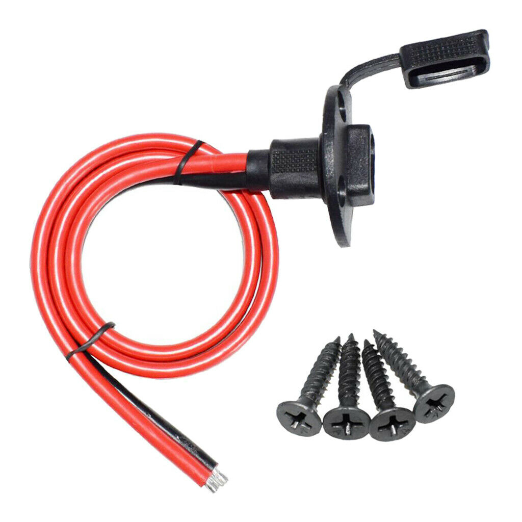 10AWG  Sidewall SAE Plug Socket Cable for Motorcycle Generator Battery Charge