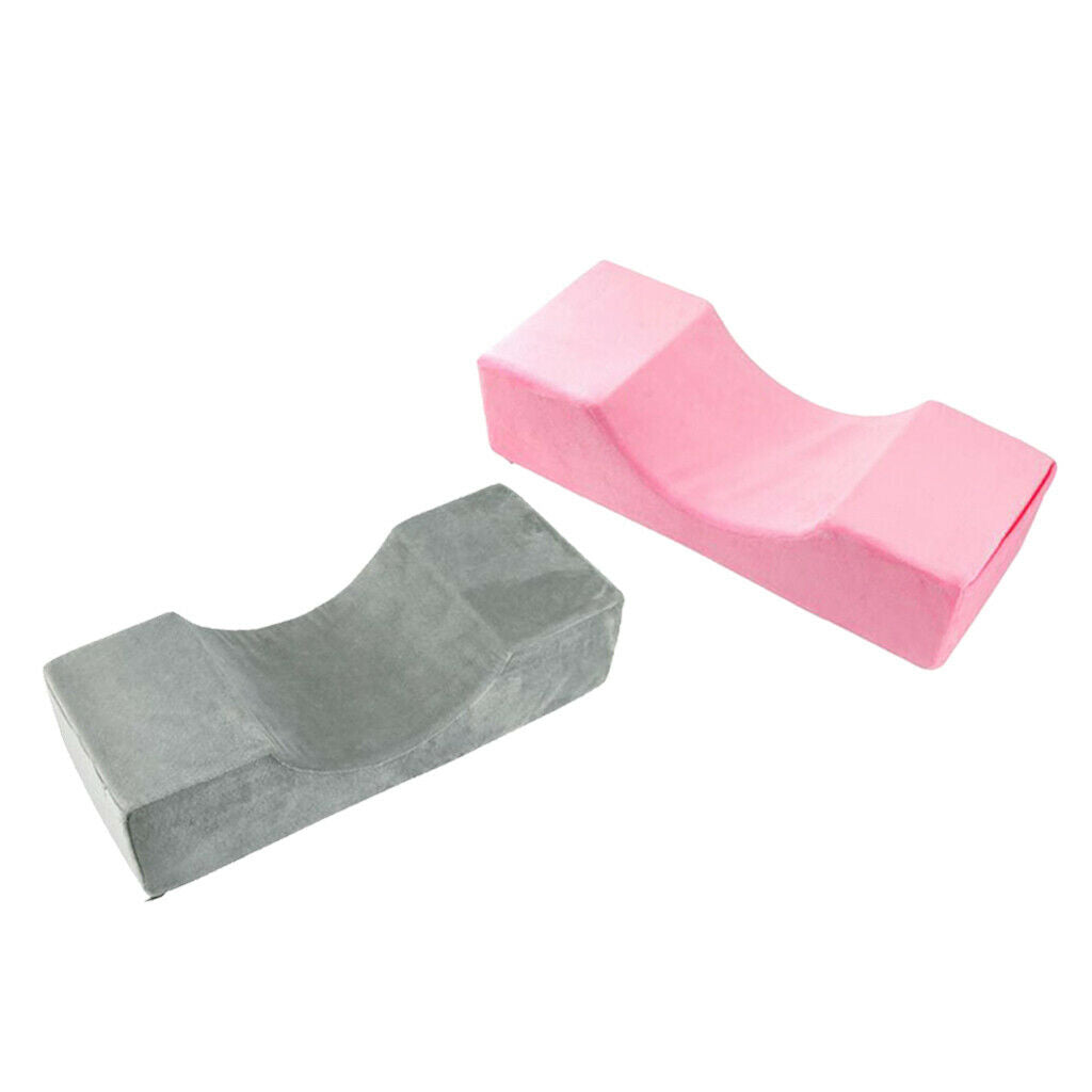 2Pcs Soft Eyelash Extension Pillow Washable Comfortable Grafting Neck Pillow