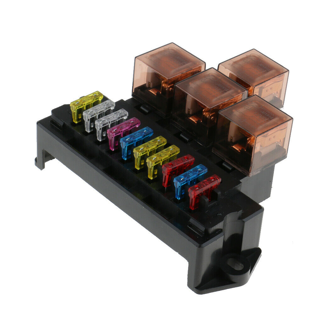Car Fuse Box Holder Base Relay Junction Socket Universal