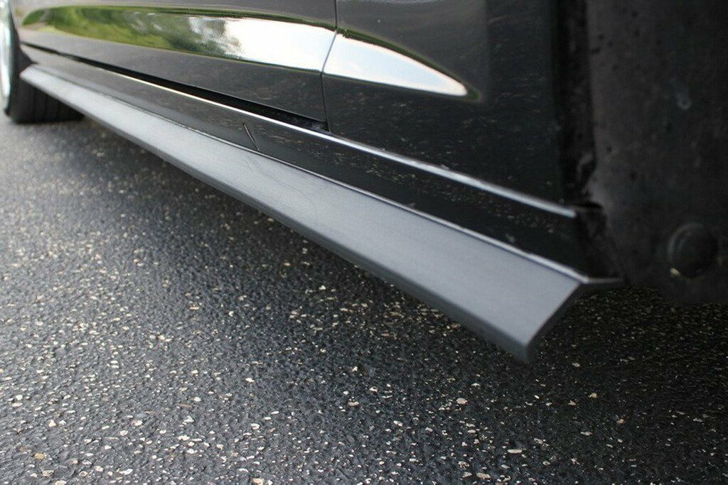 Black Car Front Bumper Spoiler Lip Kit Splitter Valance Chin Protector Body Kit