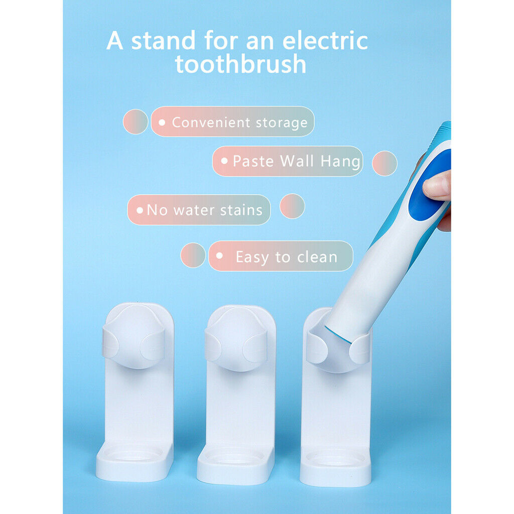 Wall-Mounted Electric Toothbrush Body Base Stander Storage Holder 50x43x100mm
