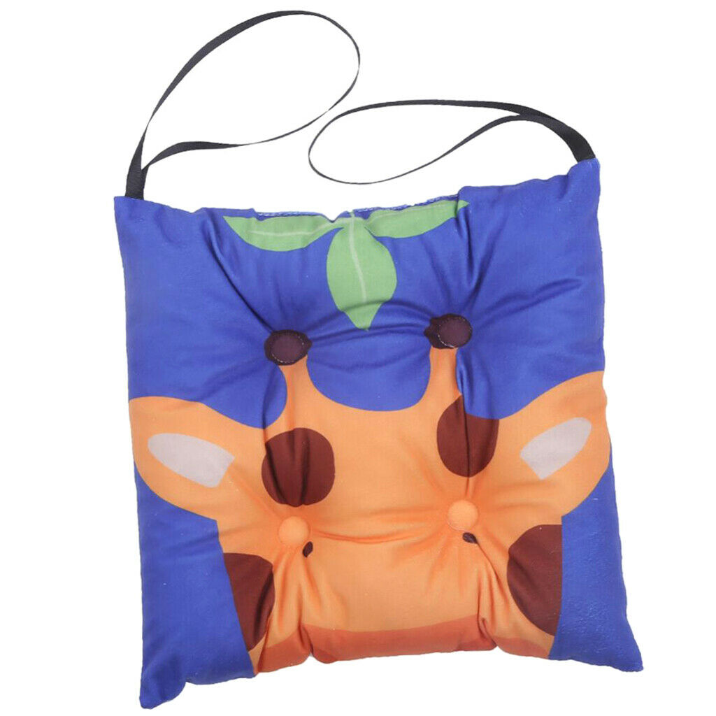 2X Cute Cartoon Dining Chair Pad Seat Cushion Pads with for Kids 30x30cm