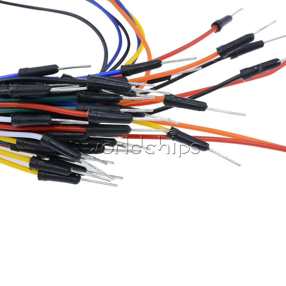 5pcs Arduino 65Pcs Male to Male Solderless Breadboard Jumper Cables Wires TOP