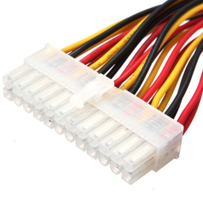 30cm ATX 24 Pin Male to Female Extension Cable Internal PC PSU TW Power Le.l8