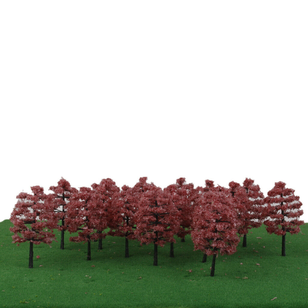 20pcs Trees Models Street Layout Railway Station Park Landscape 1: 100