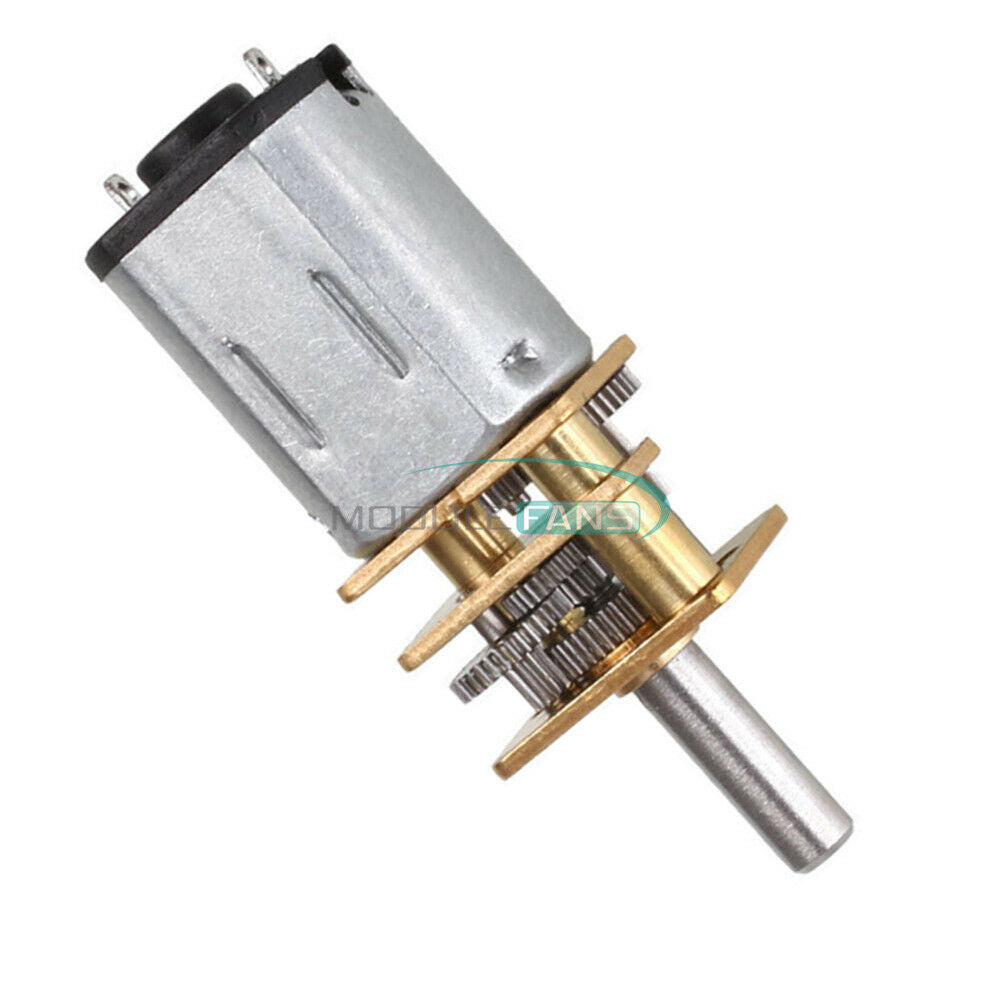Micro Speed Reduction Gear Motor DC12V 600RPM Metal Gearbox Wheel Shaft