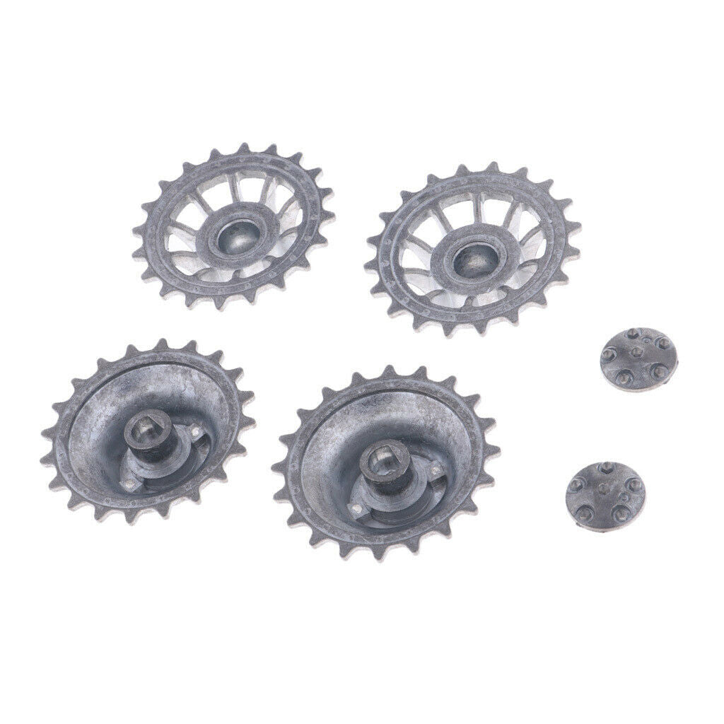 4Pcs RC Driving Wheel for Henglong 3818-1 RC German Tiger/Panther Tank