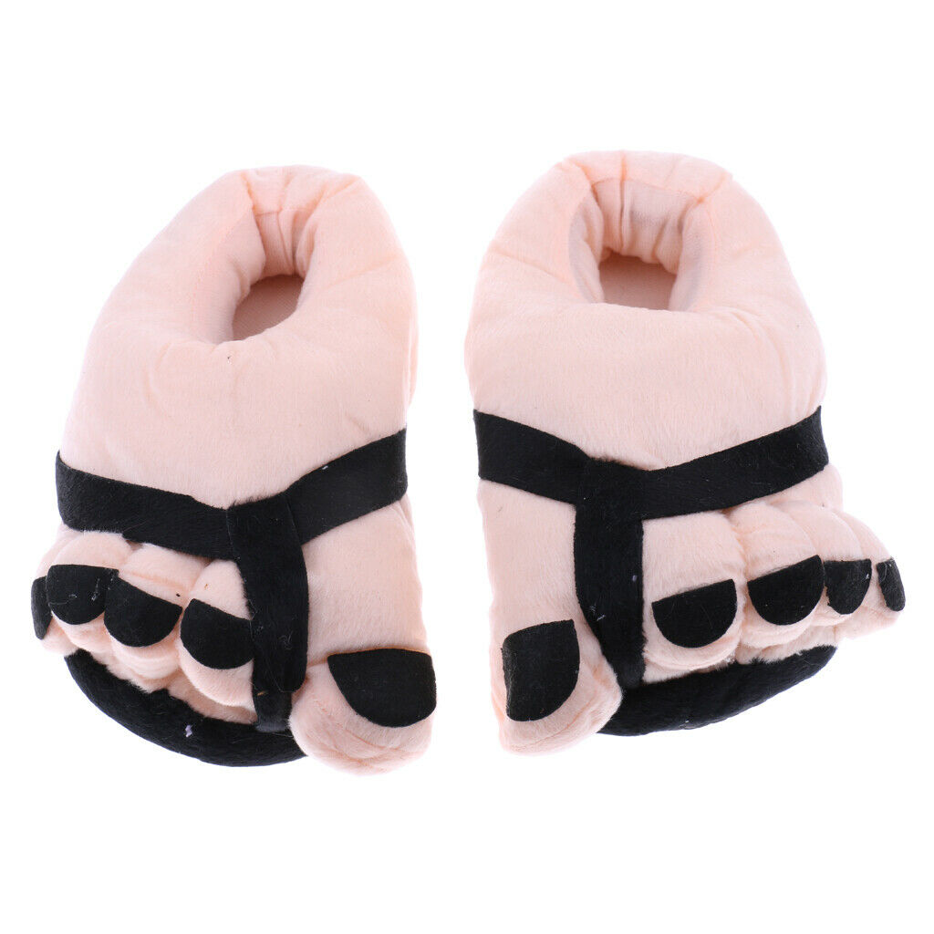 Big Toe Feet Warm Soft Plush Slippers Unisex Winter Indoor Slipper Accessories -
