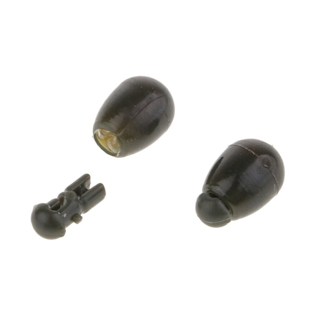 50pcs Fishing Connectors Quick Change Beads For Hook Links Method Feeders