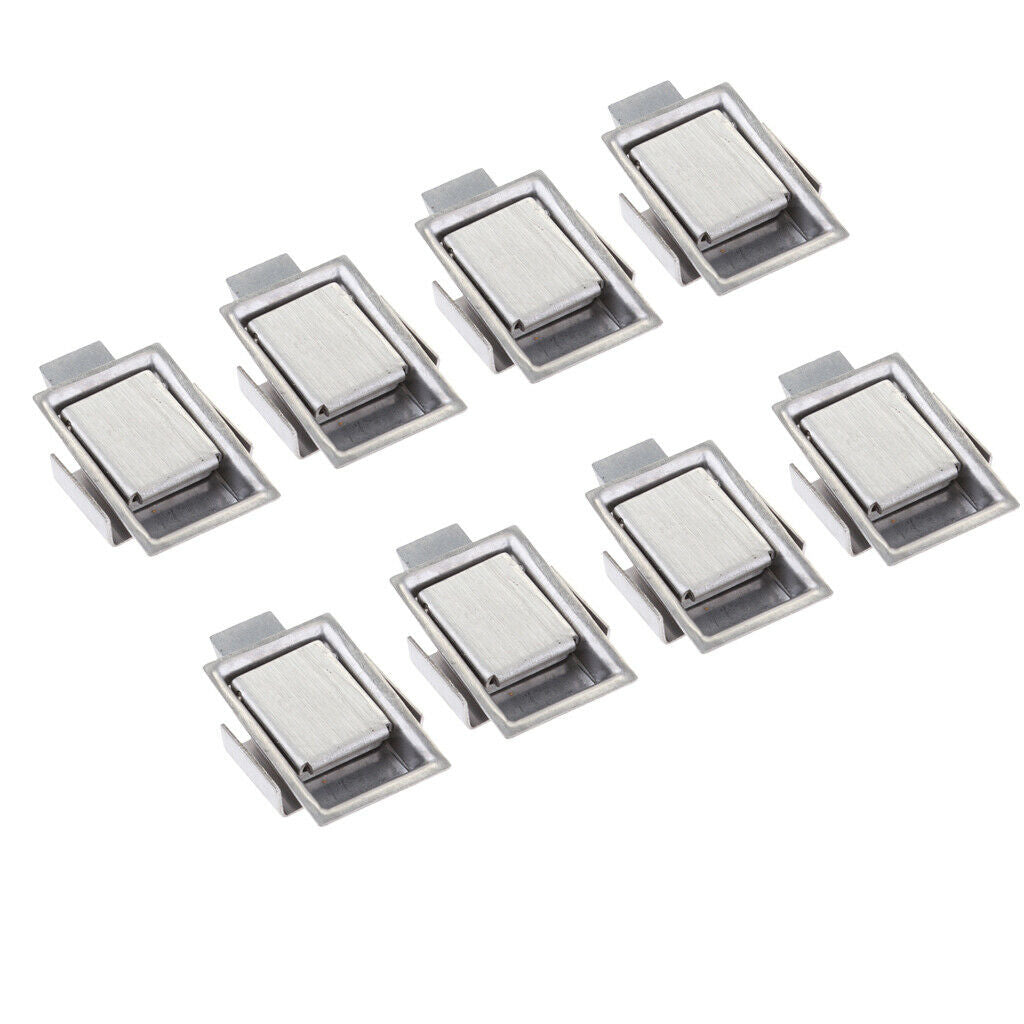 8 Pieces Stainless Steel Mounted Mini Paddle Door Lock Cabinet Tool Box