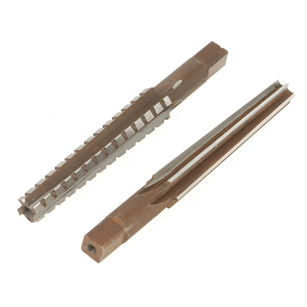 2Pcs MT3 Straight Shank Morse Taper Reamer Set Roughing+Finishing ReamerTool New