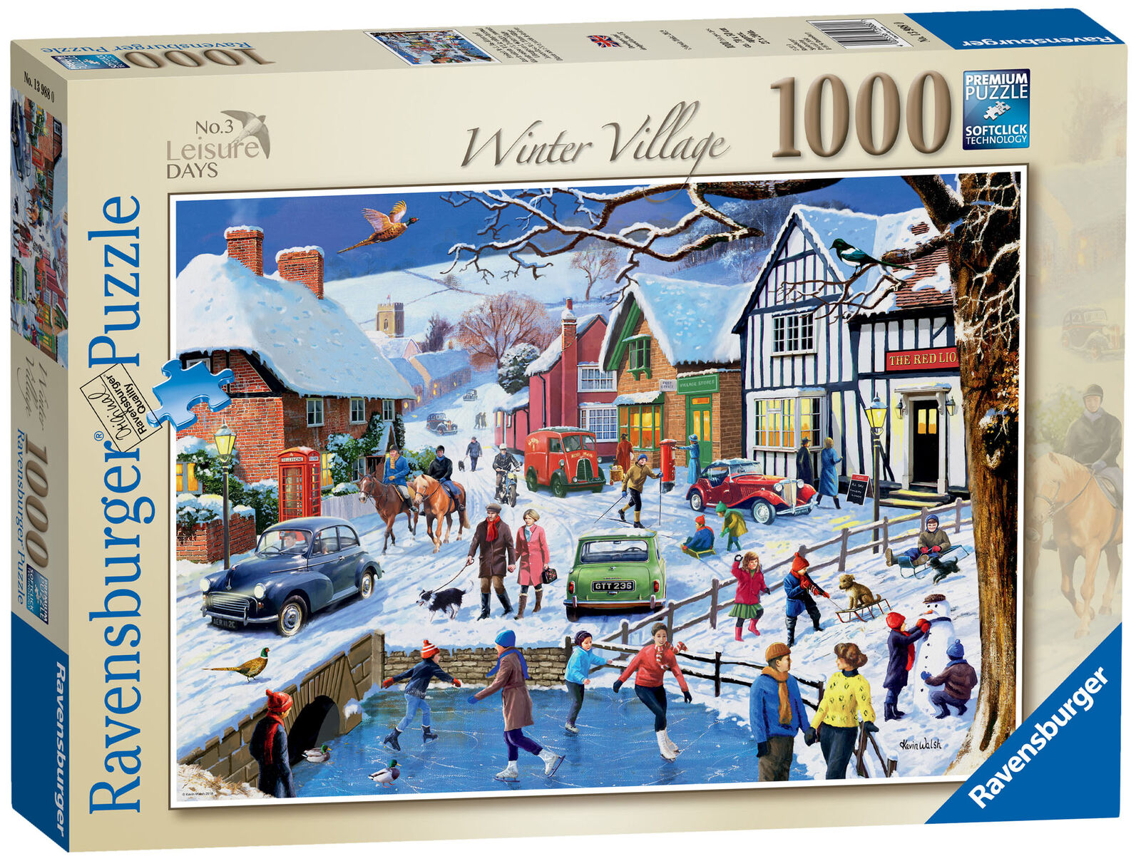 13988 Ravensburger Leisure Days No 3 The Winter Village Jigsaw Puzzle 1000pc