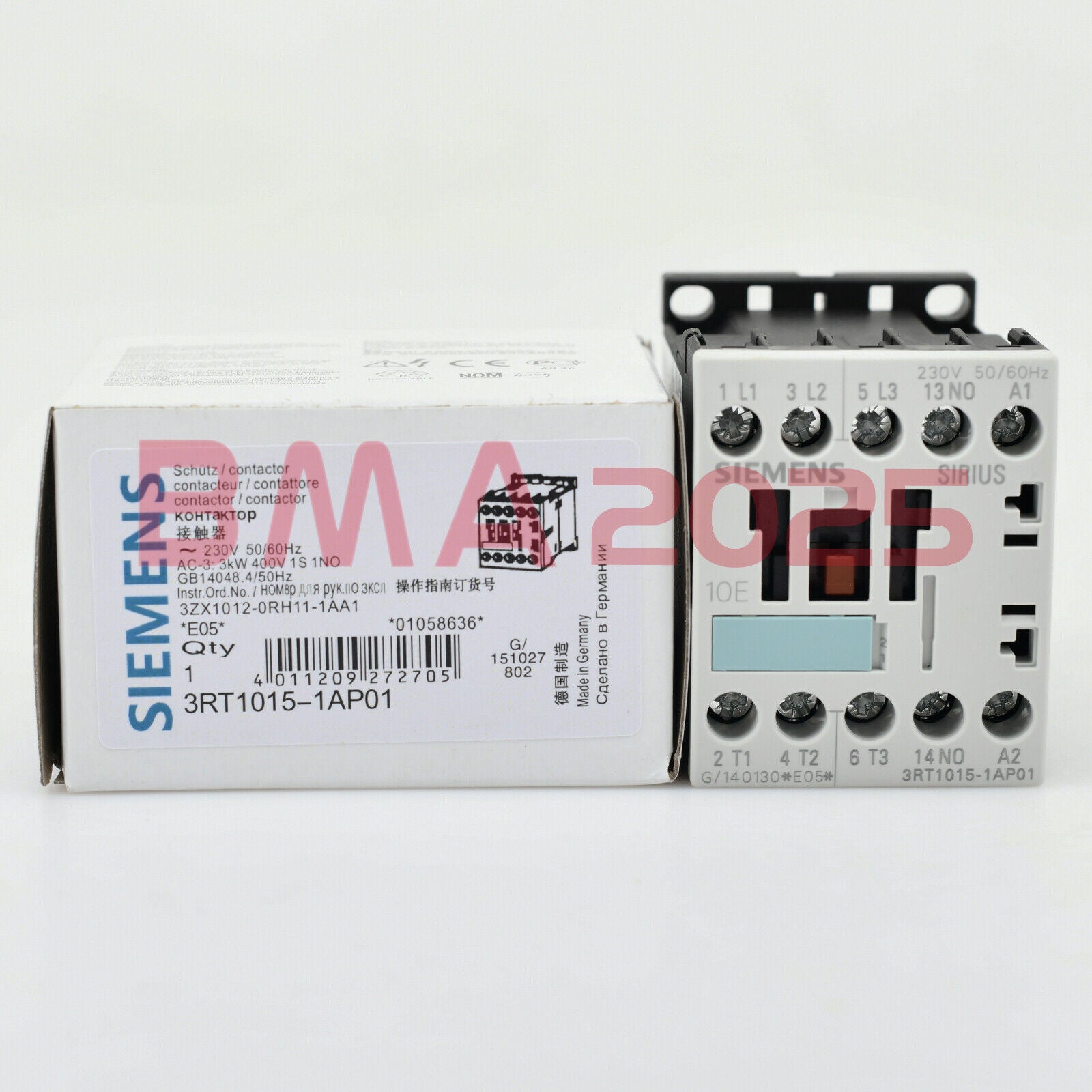 1PC New Contactor 3RT1015-1AP01 1year warranty DHL Free Ship SM9T