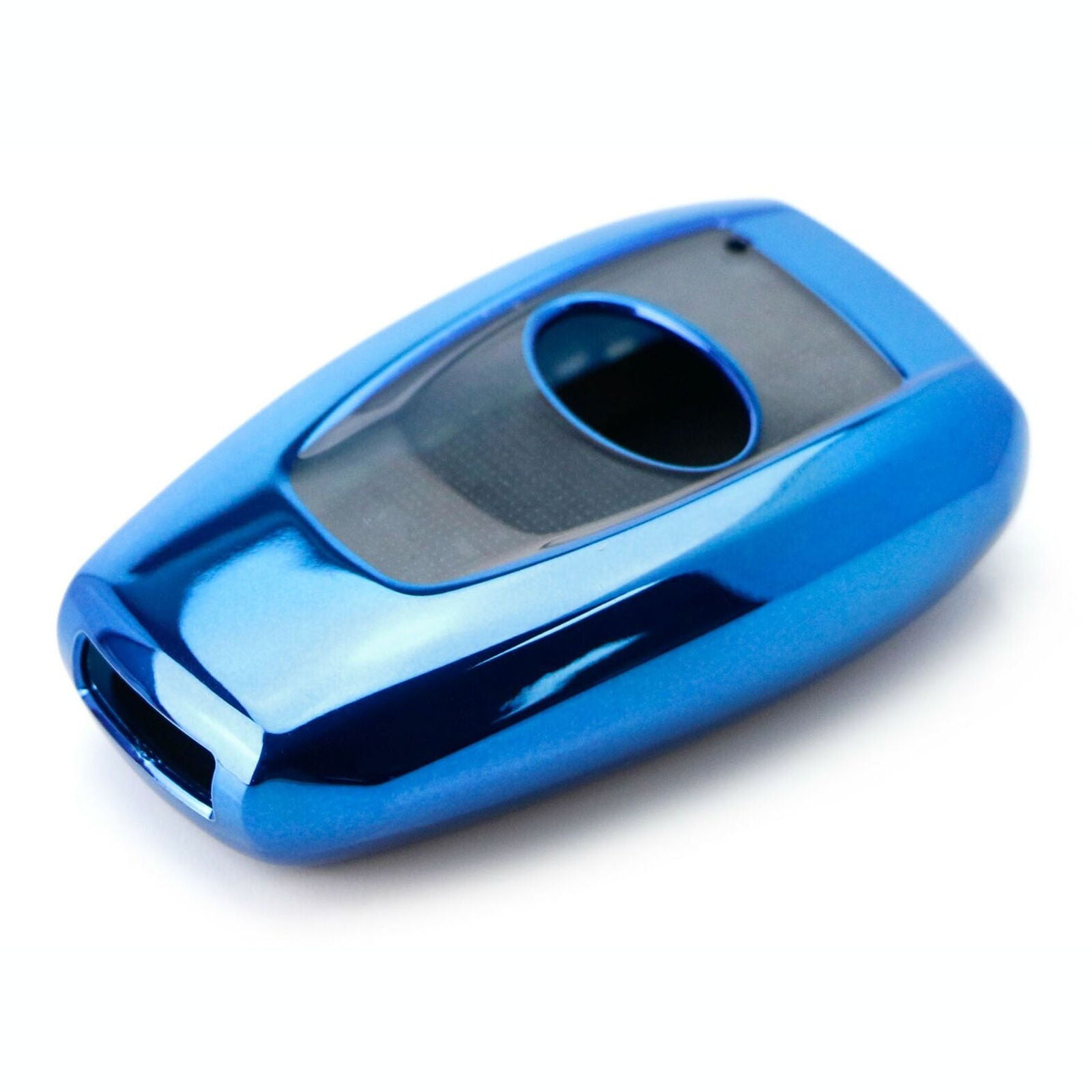 Chrome Blue TPU Key Fob Case For Subaru BRZ Legacy Outback XV Crosstrek WRX STi