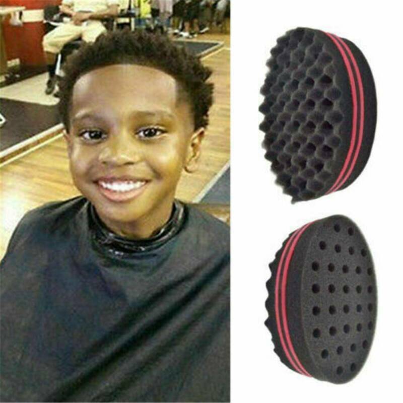 Wave Barber Hair Brush Sponge For Curly Hair Style DIY Tool Accessories_AU