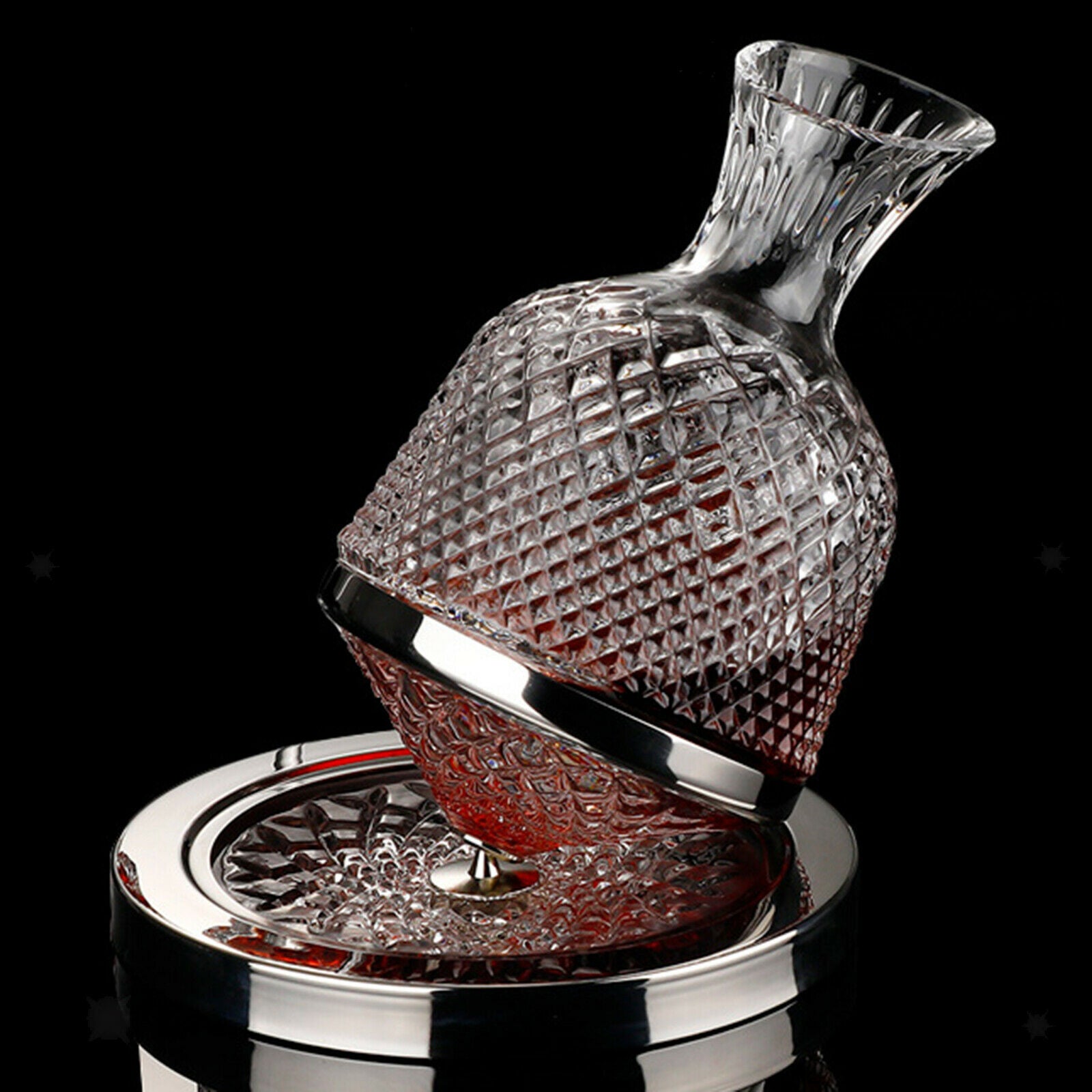 Crystal Glass Wine Decanter Champagne Vodka Wine Whisky Pourer Dispenser