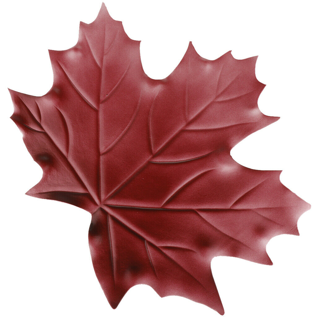Artificial Maple Leaves Placemats Hawaiian Beach Party Decorations Red