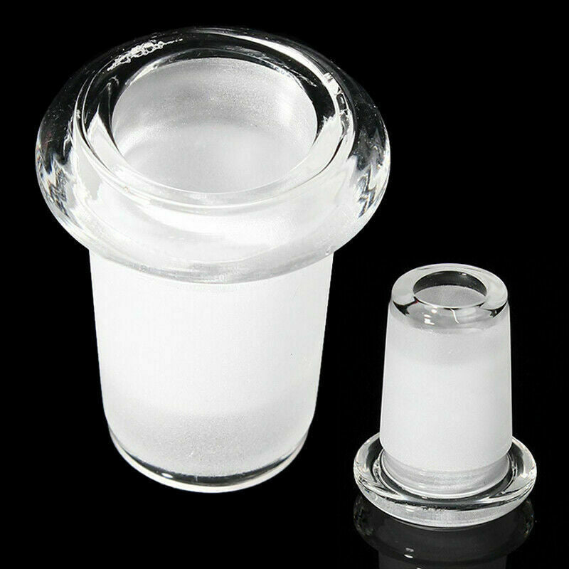 14mm Female to 18mm Male Joint Clear Glass Expander Adapter Connector