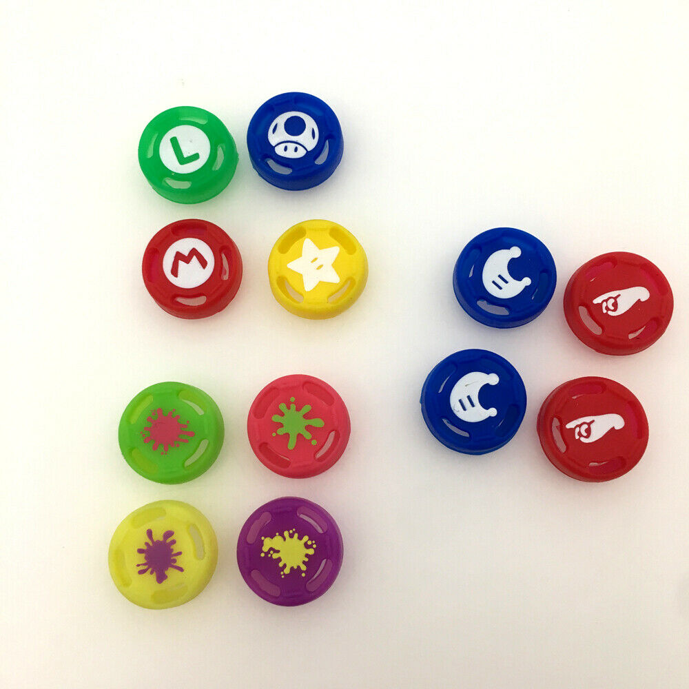 10 set Colourful Silicone Thumbstick Joystick Caps For Nintend Switch NS Joy-Con
