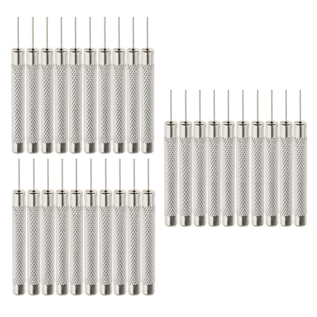30 Pieces Bracelet Watch Strap Pin Remover Repair Tool Kit Accs (0.7mm) Dia