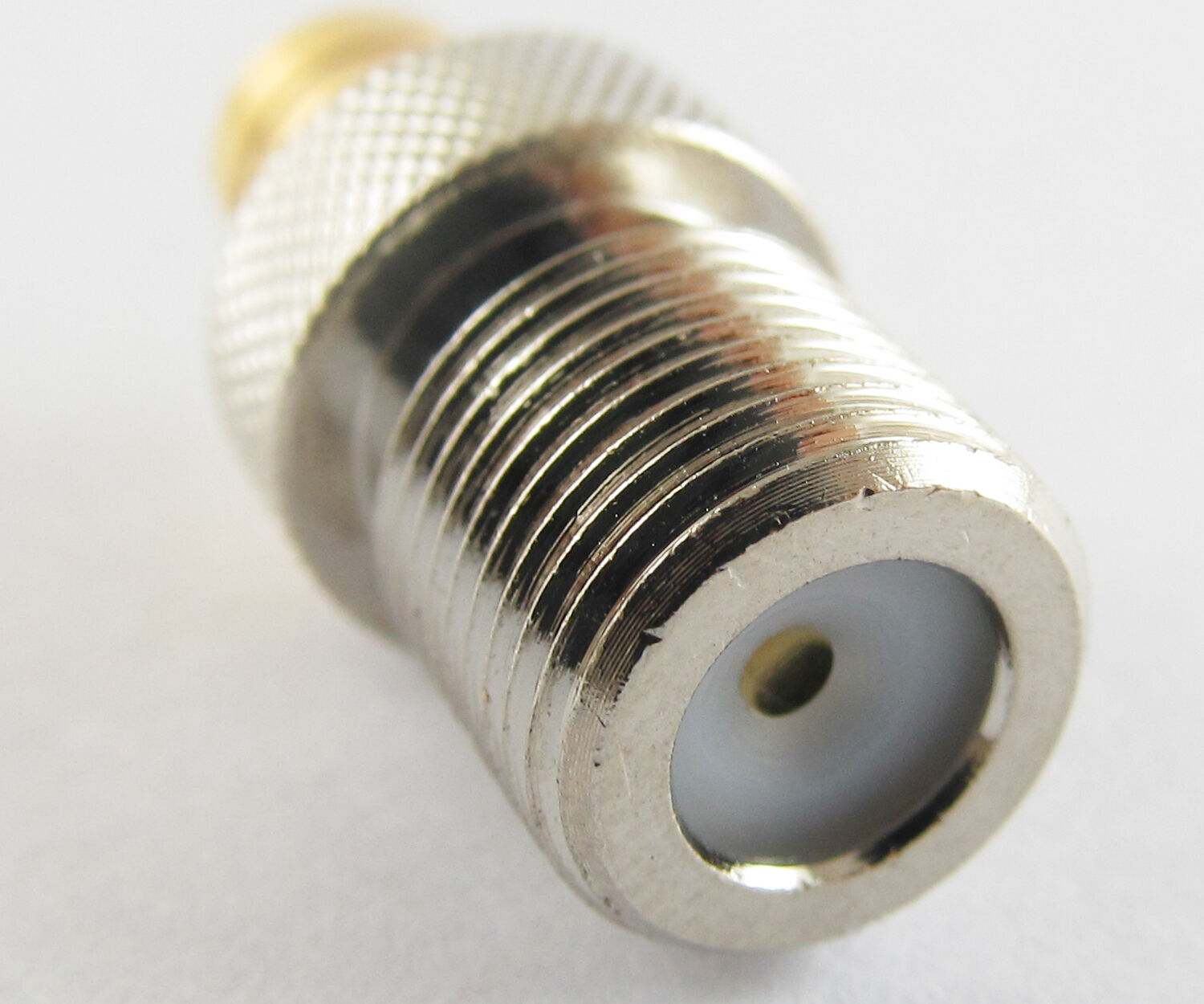 4pcs SMB Female Jack to F-Type F Female Jack Straight RF Adapter Connector Brass