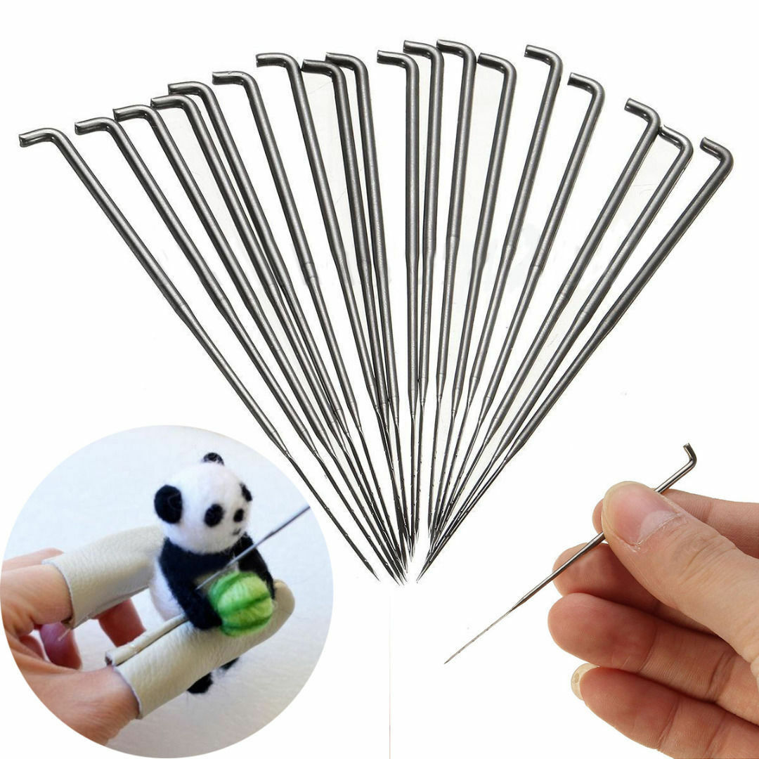 18PCS Needle Felting Kits Handle Holder Wool Felt Set Sewing Craft Tools Mat DIY