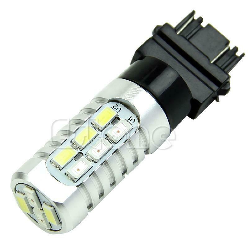 1PC 3157 50W 5630 Dual Color Switchback Yellow White LED Turn Signal Light Bulbs