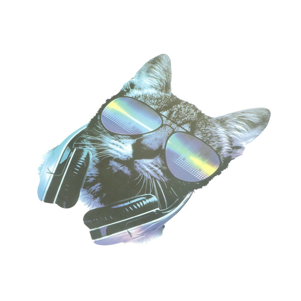 Music Cat Iron on Patches Washable Heat Transfer Stickers T-shirt Applique.l8